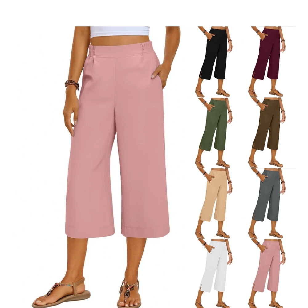 Elegant Pink Wide-Leg Pants for Effortless Style